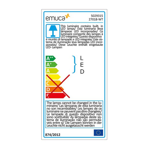 Emuca Apply LED runder flexibler Arm Berührungssensor 2 USB