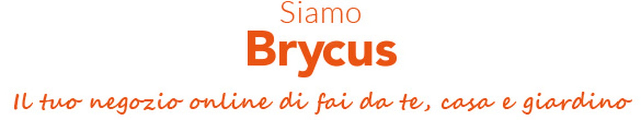 Siamo Brycus, il tuo negozio online fai -da -te e giardino