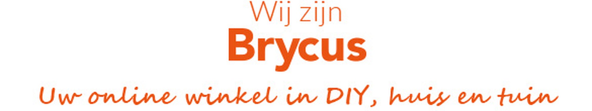 Wij zijn Brycus, uw doe -het -zelf-, thuis- en tuin online winkel