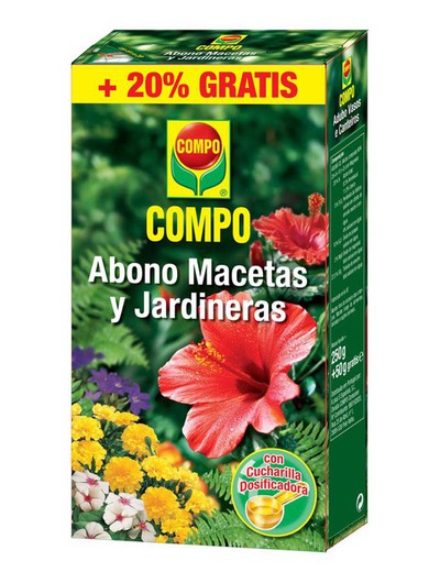 Foderkrukor och planterare 250 gram plus 50 gram fri Compo