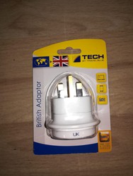 Brytyjski adapter wtyczki Tech