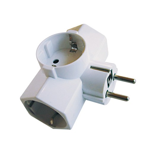 Adaptateur de prise triple côté 16A / 250V