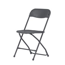 Cadeira dobrável em ziguezague cinza 45,1 x 43,8 x 80,3 cm