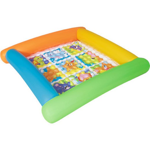 Aufblasbare Spielmatte Bestway Friendly Animals 132x132x23 cm