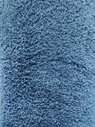 Alfombra Microfibra Uni Azul 80x120 cm.