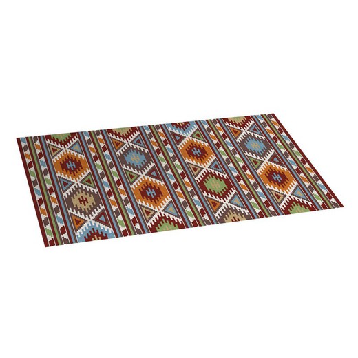 Kilim printed vinyl rug