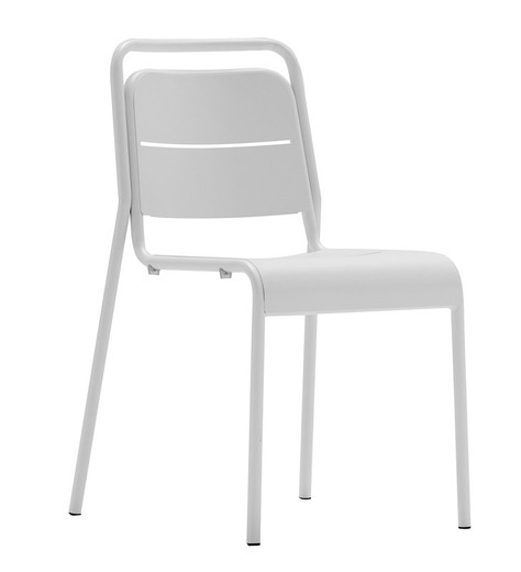 Cadeira fixa branca Alma Blanc 47.4 x 51.7 x 82.6 cm