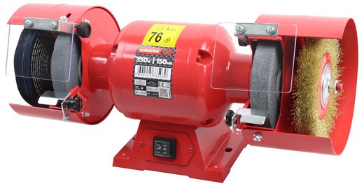 Amoladora de Banco, Eléctrica, 150mm, 350W, Cepillo Circular y Pulidora - MADER® | Power Tools