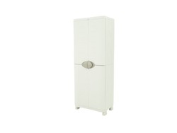 Plastiken Space-Saver resin closet with 70 cm broom in beige and gray (70x45x184 cm)