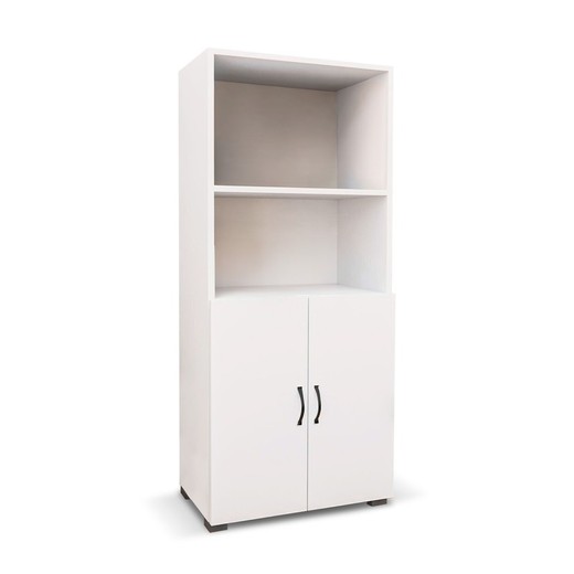 Catter House multipurpose wardrobe "Atenas 143" white color: 1 shelf, 2 doors with interior shelf 60x32x143 cm