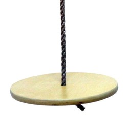 Siège rond en bois (30 cm) avec corde (200 cm)