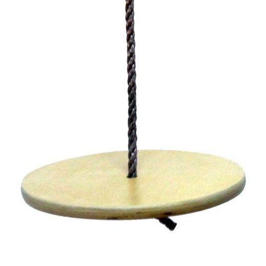 Runde Holzschwungsitz (30 cm) mit Seil (200 cm) Außenspielzeug im Freien