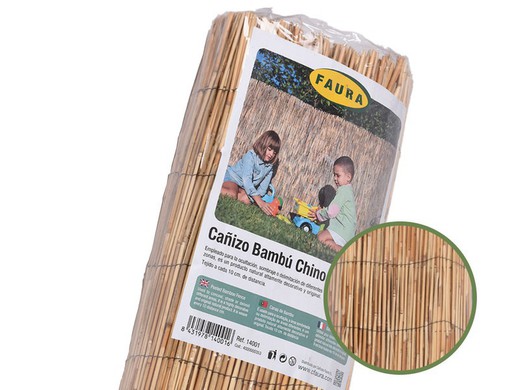 importowany naturalny bambus szyty drutem