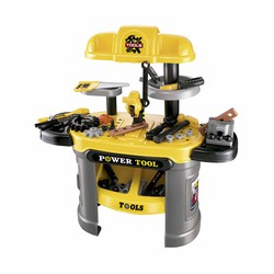 Werkzeugbank Spielzeug Robincool Tools 68x30x68 cm mit Auslösemechanismus und 36 Zubehör