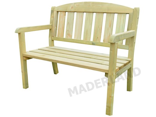 Jaca outdoor wooden bench