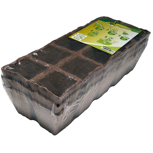 Peat pots Tray Pack 6X6 cm 3x5x2set