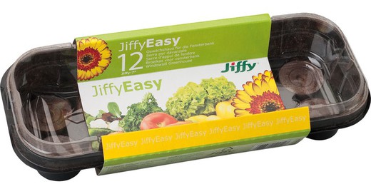 Drivhusbakke med 12 Jiffy-piller