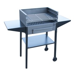 Flores Cortes houtskool- of houtbarbecue met 3 kookhoogtes van 60x40cm.