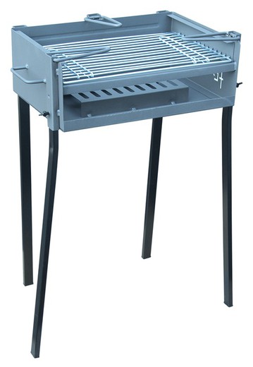 Flores Cortes charcoal or wood barbecue with 50x34x85.5 cm support.