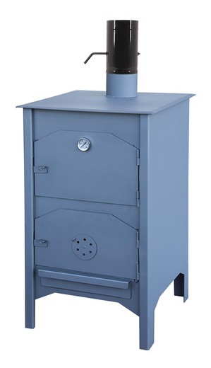 Flores Cortes charcoal or wood barbecue with 50x50x100 cm oven.