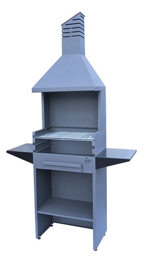 Flores Cortes charcoal or wood barbecue with 60x40 cm hood.
