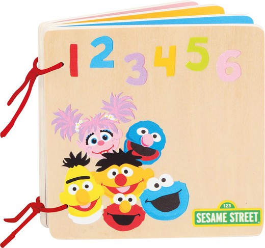 SESAMO DISTRICT Wooden book Numbers & Letters