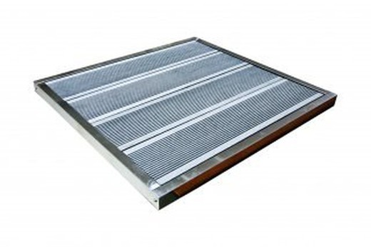 Base per montaggio doccia solare In acciaio e composito 70,5x66,5x3,5cm