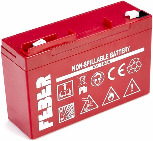 Uppladdningsbart batteri Feber 6 v 10 AH