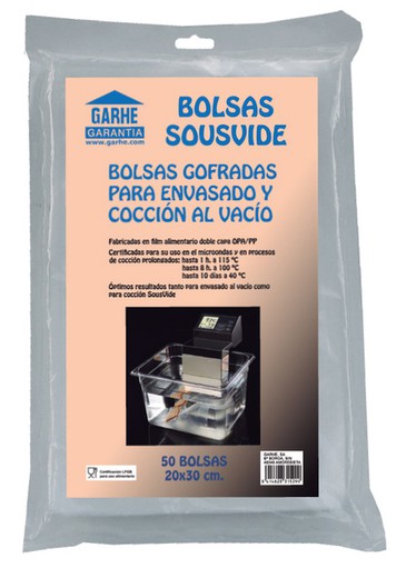 Blister 50 Sacos de Cozinhar 30X40 Cm Garhe