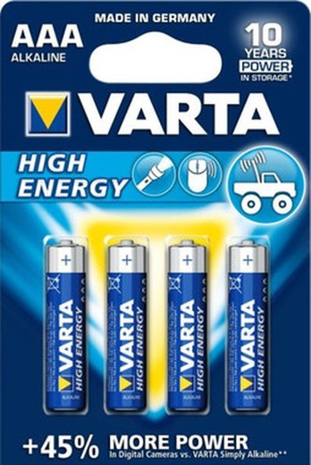 Battery pack 4 Units LR03 AAA VARTA Longlife Power Alkalines