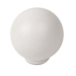 Sfera in abs 29 mm. Hardware bianco opaco Nesu