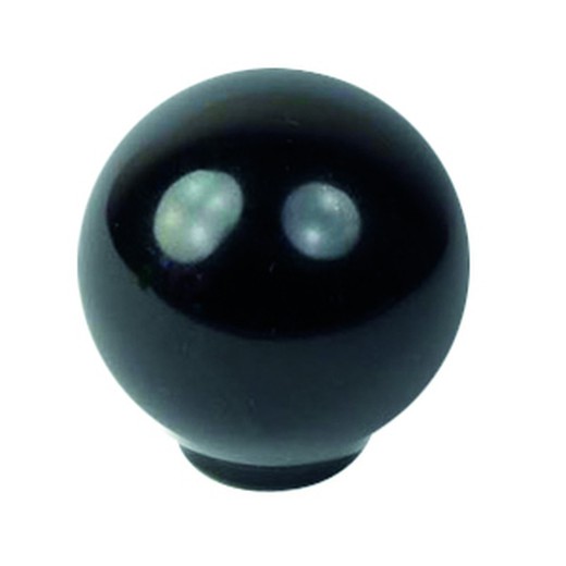 Bola Abs 29 mm. Negro Brillo Herrajes Nesu