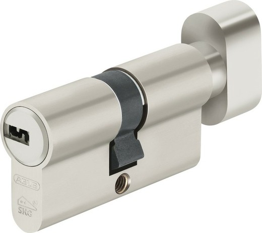 Cylindre ABUS D10 Haute Sécurité avec 5 clés 40 x 40 mm Nickelé