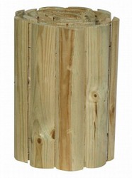 Bordo de madera de 2.5 m de largo diámetro de 7 cm