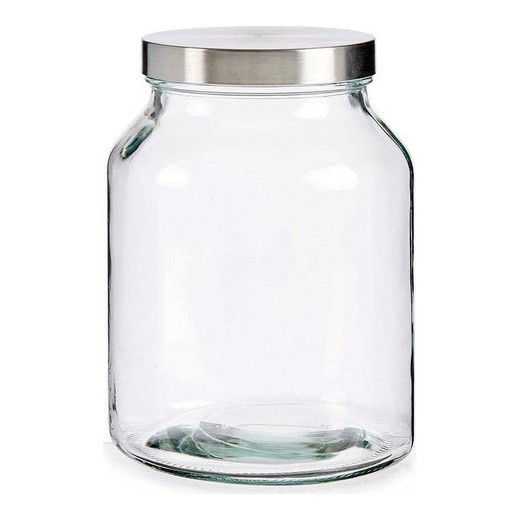 Vivalto Glass Aluminum Jar 3000 ml (16 x 21.5 x 16 cm)