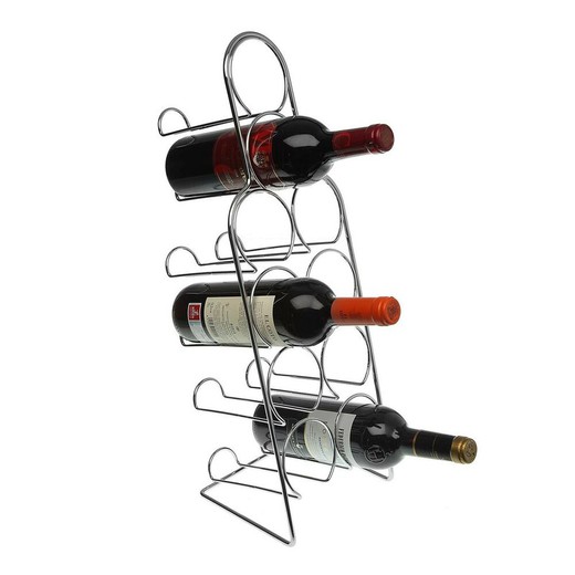 Metal Steel Bottle Rack (18.5 x 54.5 x 18.5 cm)