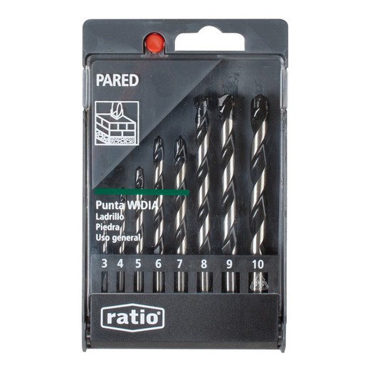 Drill Bits for Wall Set. 8 Ratio