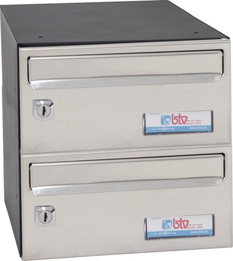 Shiny Inox Barajas Mailbox 245X370X124 G2 BTV