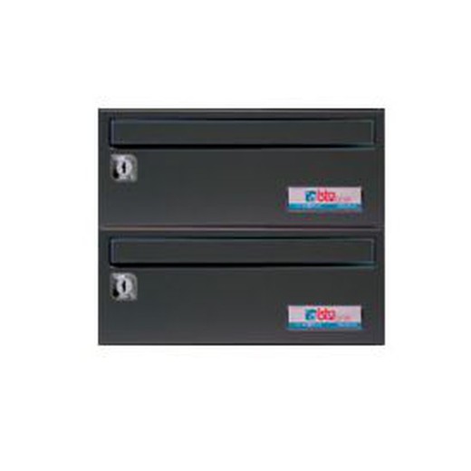 Schwarze Barajas Mailbox 245X250X124 G2 BTV