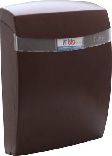 Coral Abs Brown Earth BTV Mailbox