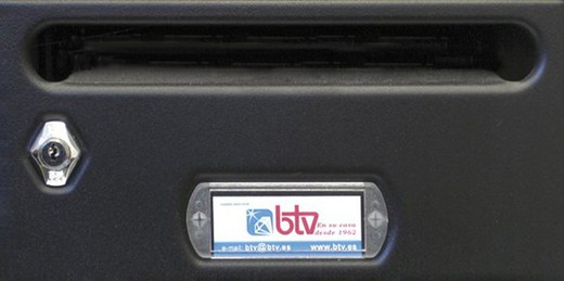 Schwarze Mercurio G2 BTV Mailbox