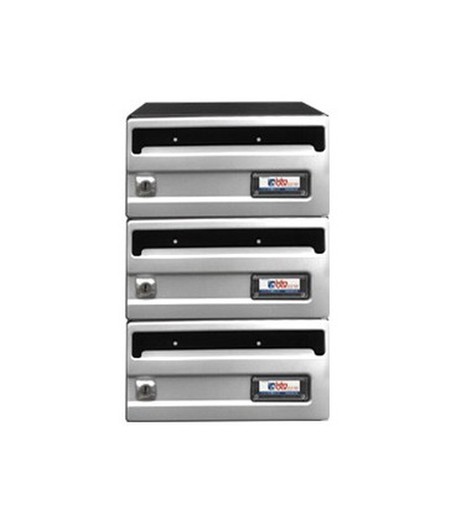 Silver Inox Mate 245X370 G3 BTV Mailbox