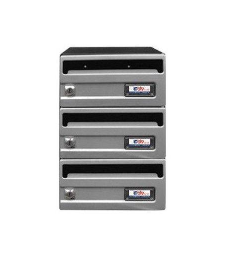 Silberne Titanium Mailbox 245X370 G3 BTV