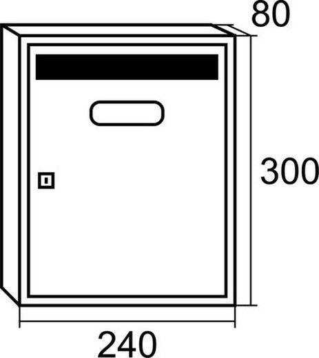 Teide Granit BTV Briefkasten