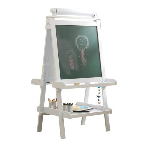Adjustable Wooden Easel White 122x665x62cm