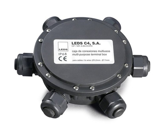 Leds-C4 Waterproof Connection Box Black