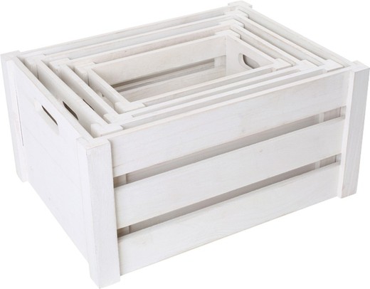 "White" wooden box