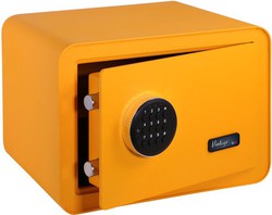 Coffre-fort BTV orange vintage