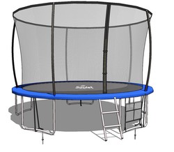 Trampoline met Soulet beschermnet Ø366cm (3660x3660x2600 mm)