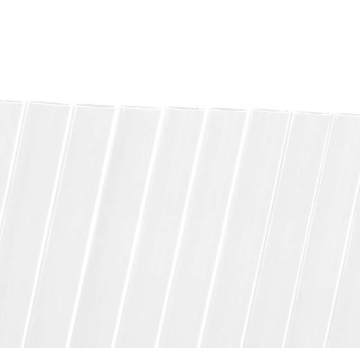 Catral Litecane PVC hække 16mm hvid 2x3m